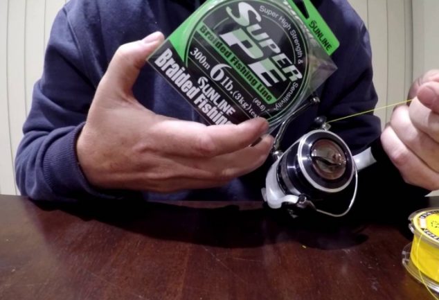 how to spool braided line on a baitcaster